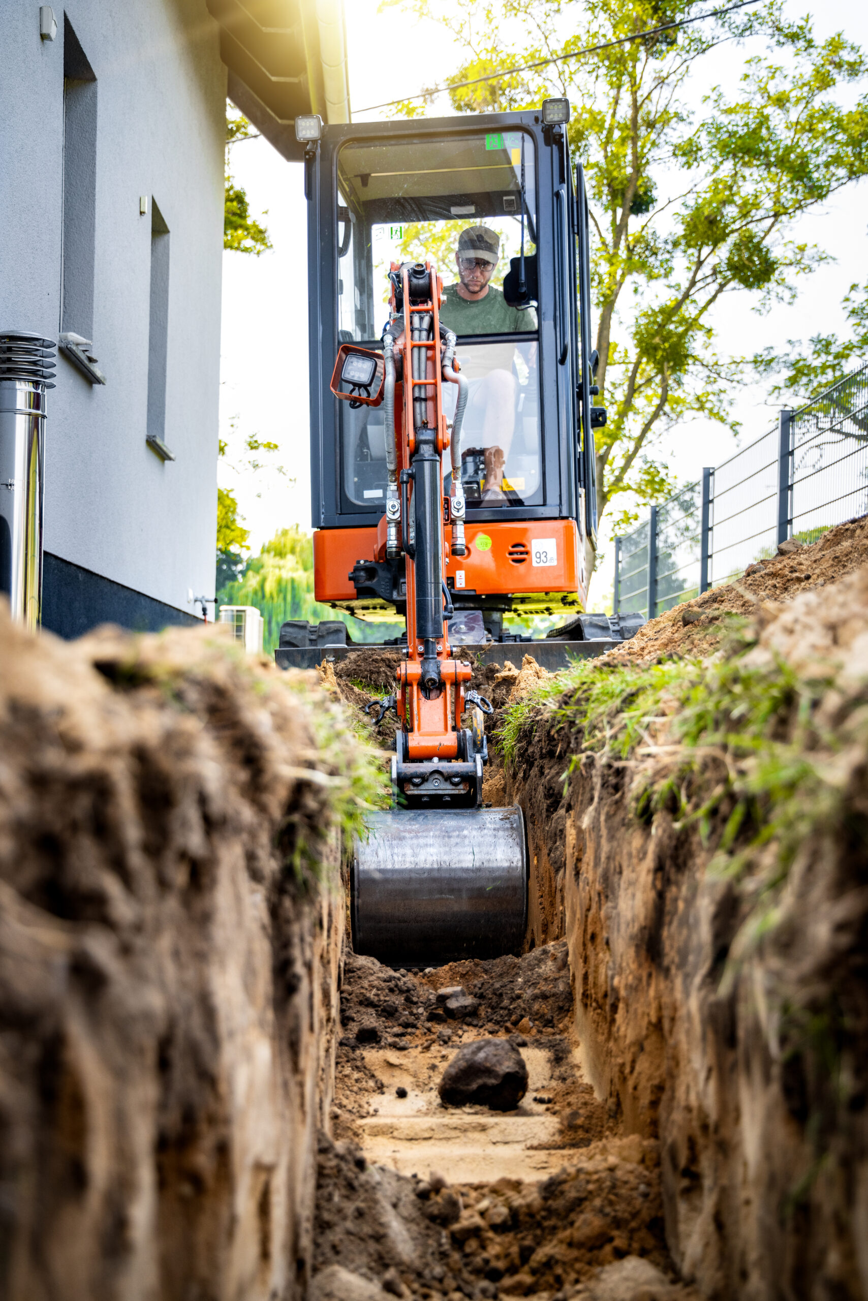 Bagger im Einsatz
